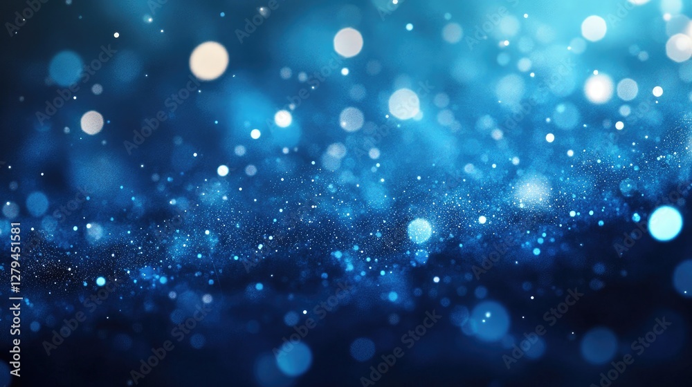 Abstract Blue Sparkle Background, A Celestial Dance of Light and Color Abstract Blue Sparkle Background, A Celestial Dance of Light and Color
