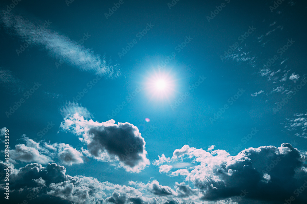 Gently Cloud Sky Blue Moving In Blue Sky Abstract Cloud. Cloud Formation. Abstract Light Blue Color. T Natural Background Sky