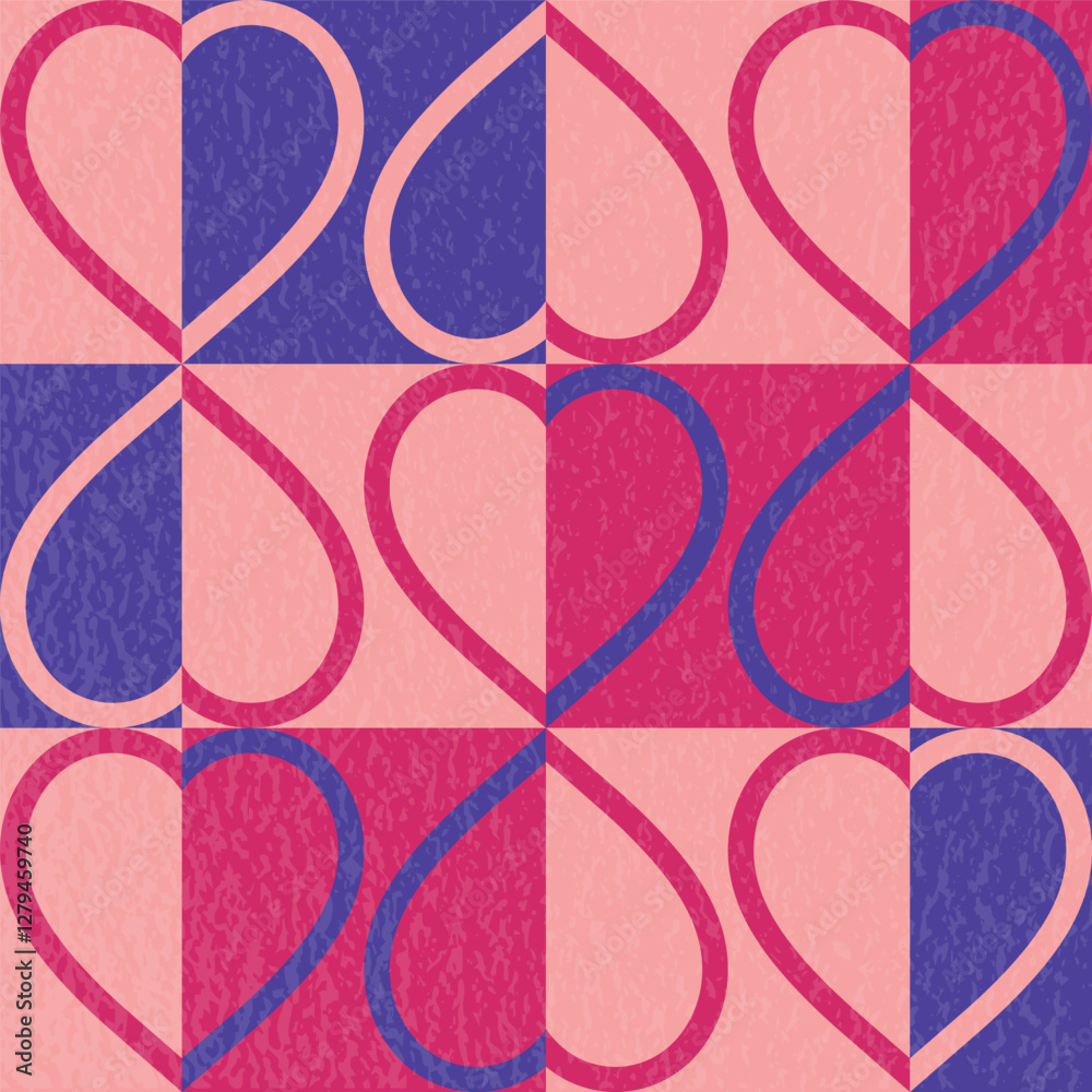 Abstract background with heart. Retro style pattern design for for Valentine’s Day, Mother’s Day and Women’s Day. Vector illustration Abstract background with heart. Retro style pattern design for for Valentine’s Day, Mother’s Day and Women’s Day. Vector illustration