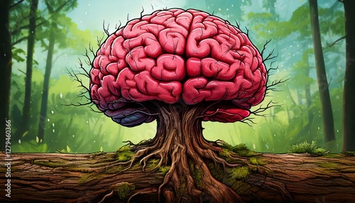 Generated image : développement du cerveau