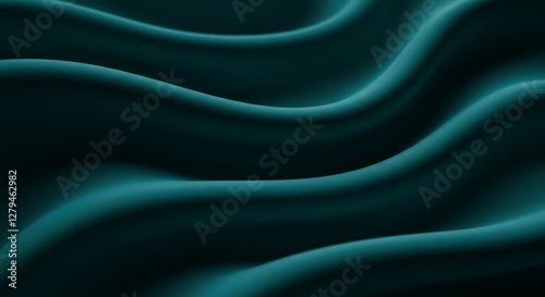 Wallpaper Mural Teal Fabric Drape Texture - Elegant teal fabric with soft, flowing drapes. Perfect for backgrounds or design elements Torontodigital.ca