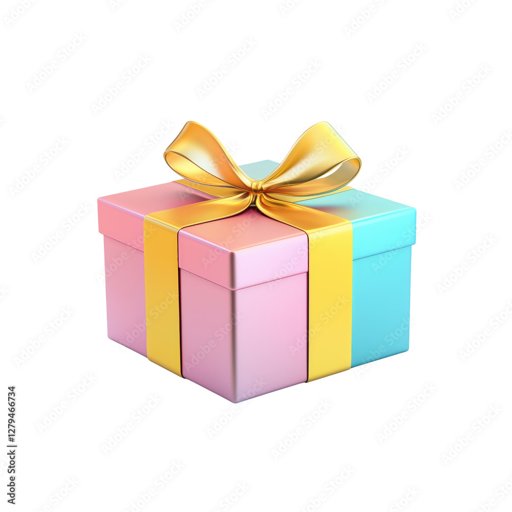 Obraz premium Gift-Wrapped Surprise Festive Occasion Product Photography Studio Setting Close-Up View Celebration Concept
