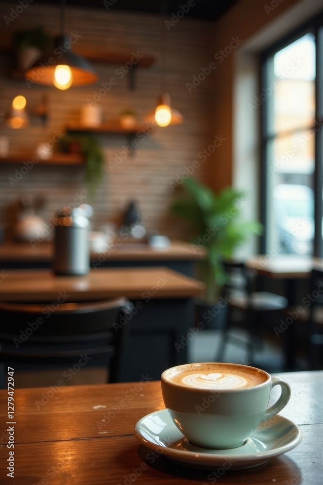 Abstract coffee shop scene, blurred details, soft focus, urban, muted Abstract coffee shop scene, blurred details, soft focus, urban, muted