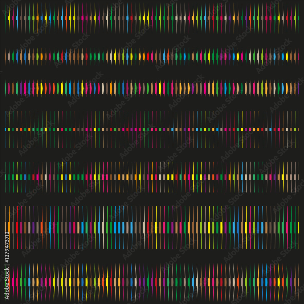 Fototapeta premium Colorful geometric lines. Abstract modern pattern. Vibrant stripe background. Dynamic vector design.