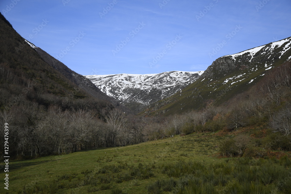 Fototapeta premium Valle de la Fornela, Ancares leoneses, Bierzo