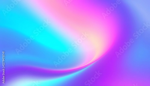 A sleek and vibrant holographic neon gradient background with fluid transitions between turquoise, purple, and fiery orange, perfect for fintech, cryptocurrency, and music festival themes.