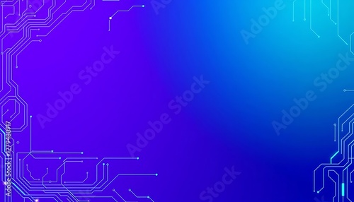 A tech-focused neon gradient background with high-contrast electric blue, neon green, and purple hues. Subtle circuit board lines and glowing digital elements enhance the futuristic and cybersecurity-