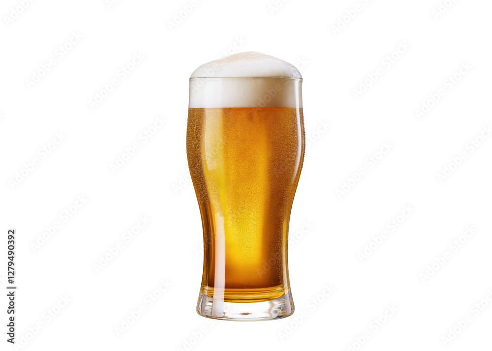 golden beer in a traditional pint of lager golden beer in a traditional pint of lager