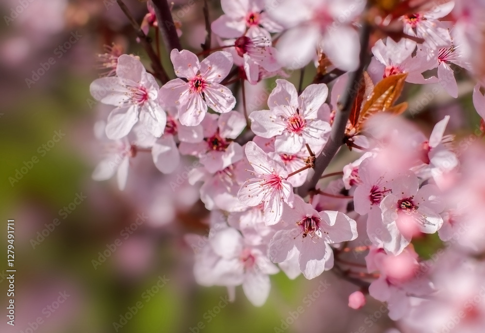 Pink Cherry Blossoms. Spring background Pink Cherry Blossoms. Spring background
