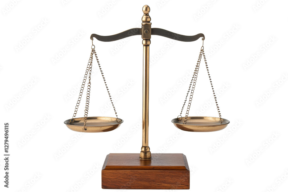 Traditional balance scale for measuring weights Traditional balance scale for measuring weights