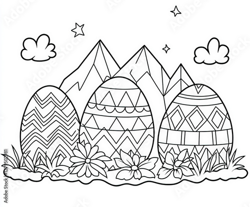 An egg hunt in a magical ga...