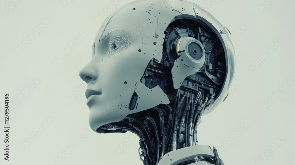 human robot, artificial intelligence, business intelligence, scientific symbols and laboratory equipment, neural networks, science fiction, technology and anatomy human robot, artificial intelligence, business intelligence, scientific symbols and laboratory equipment, neural networks, science fiction, technology and anatomy