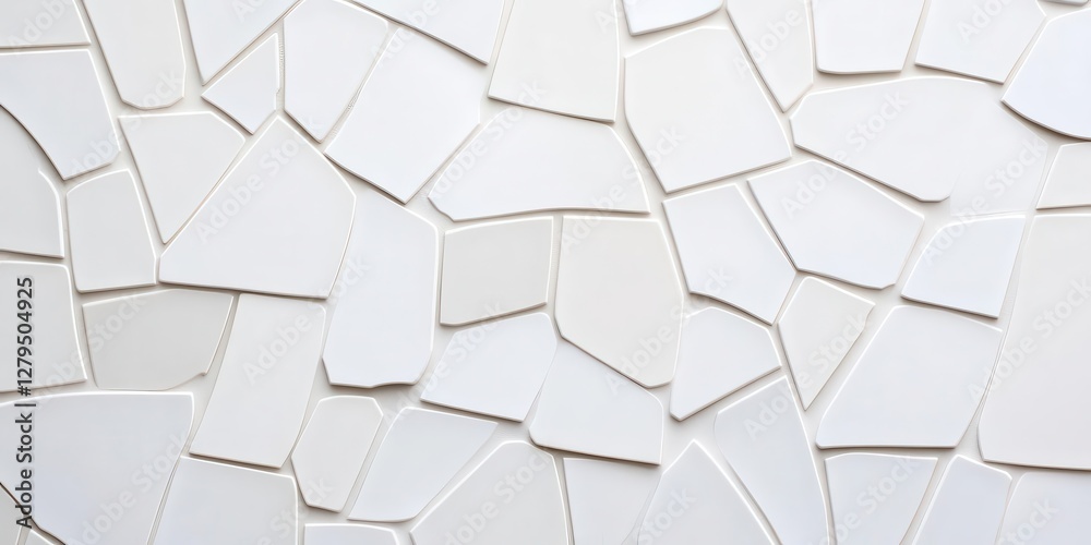Overlapping tiles in irregular shapes and angles, blending modern geometry with a handmade touch, creating visually dynamic negative space. Overlapping tiles in irregular shapes and angles, blending modern geometry with a handmade touch, creating visually dynamic negative space.