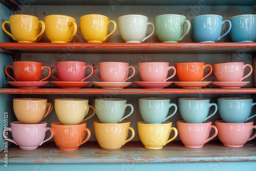 Stacked Tea Cups