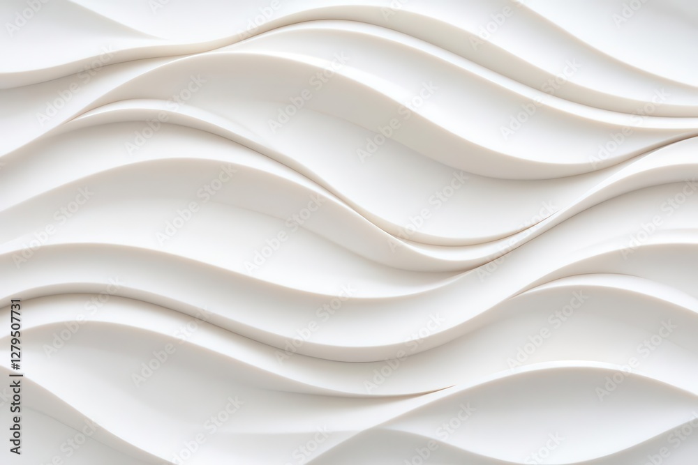 Obraz premium Fine-grain sand compacted into wave-like formations, creating a mesmerizing illusion of time passing gracefully, perfect for showcasing typography overlays.
