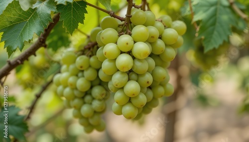 Wallpaper Mural bunch of grapes, green grapes with green leaves, 32k image Torontodigital.ca