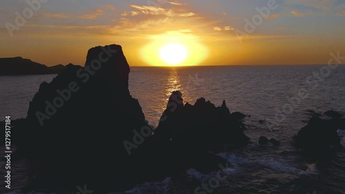 Aerial view of the Mermaid Reef, Cabo de Gata-Níjar Natural Park, Almeria, Andalusia, Spain