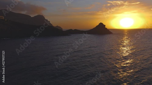 Aerial view of the Mermaid Reef, Cabo de Gata-Níjar Natural Park, Almeria, Andalusia, Spain