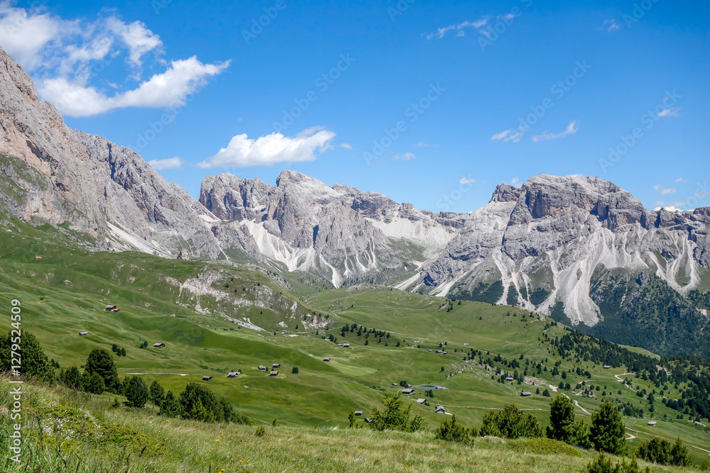 beautiful area with a scenic view in the Italian dolomites
