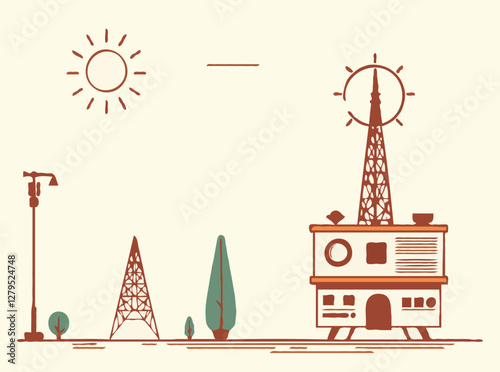 Contemporary Vintage Illustrations for Media