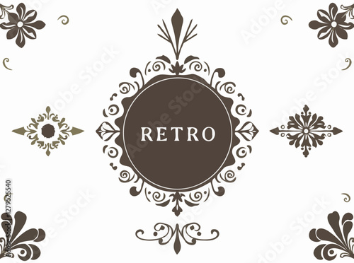 Sophisticated Retro Decorative Designs for Publications