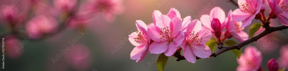Delicate pink petals unfolding on a Rhododendron catawbiense branch, spring blooms, nature, mountain rosebay Delicate pink petals unfolding on a Rhododendron catawbiense branch, spring blooms, nature, mountain rosebay