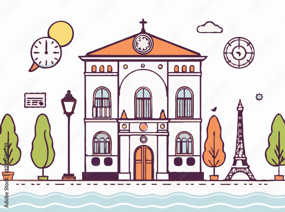 Obraz premium Classic Illustrations for Media with a Modern Twist