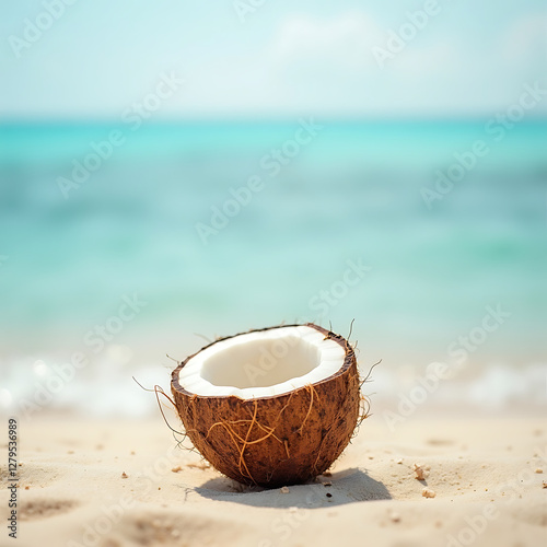 coconut on the beach