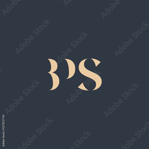 BPS abstract letter logo design. This logo is designed by three abstract letters.