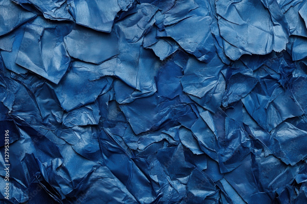 Fototapeta premium Surface of a Textured Blue Matte Plastic - Grimy Background for Design and Industrial Use