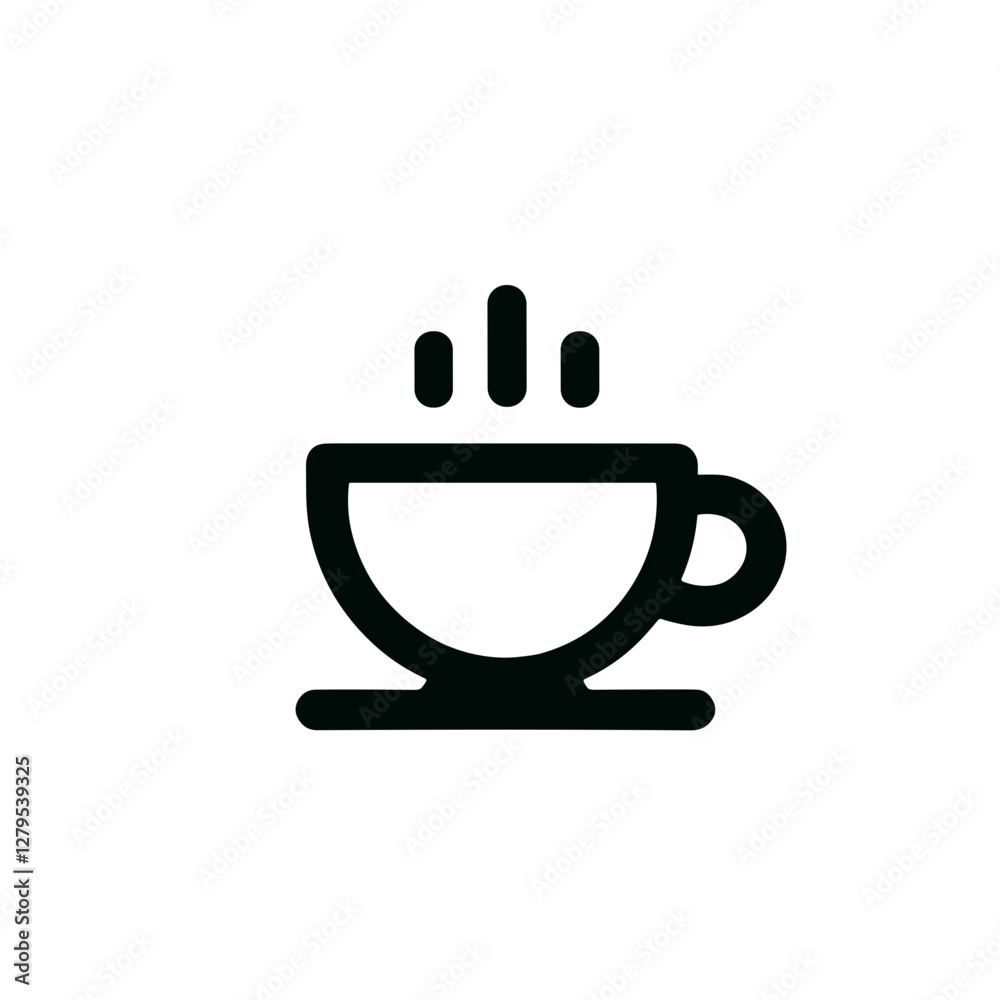 Steaming coffee cup on a simple background Steaming coffee cup on a simple background