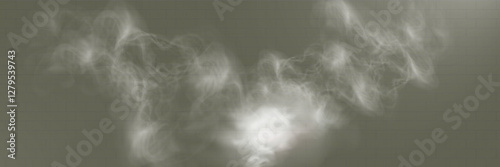 Realistic smoke effect, transparent fog overlay, wispy vapor texture, soft mist background, swirling haze.