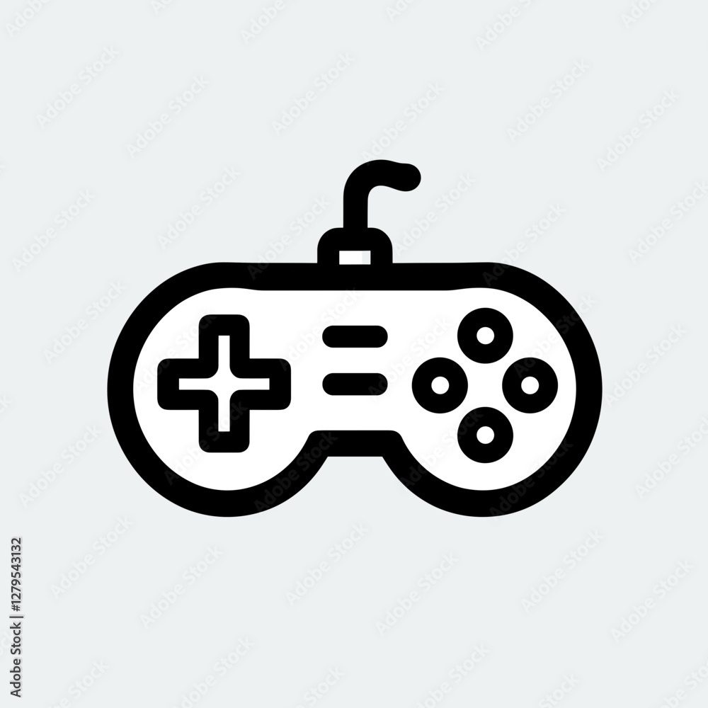 Video game controller in minimalist design