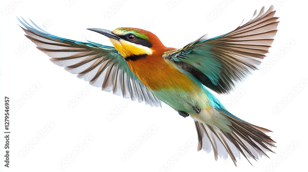 Flying bird isolated on white or white background , animal. Flying bird isolated on white or white background , animal.