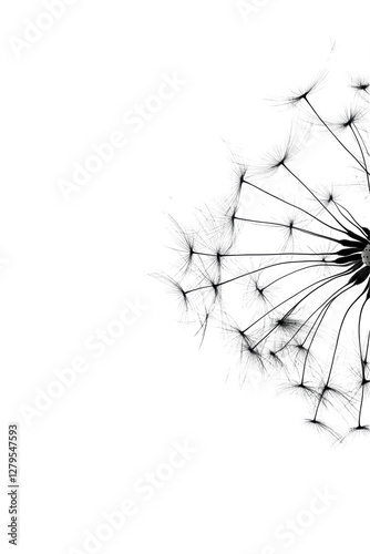 Isolated Dandelion Seed Head photo