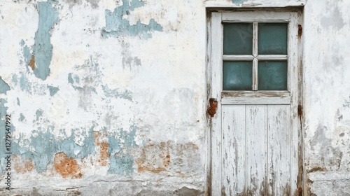 Shabby wall with white wall