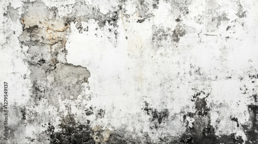 Obraz premium old rustic vintage white background with stains and grunge texture