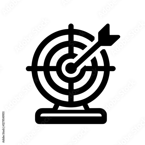 Target with arrow hitting the center