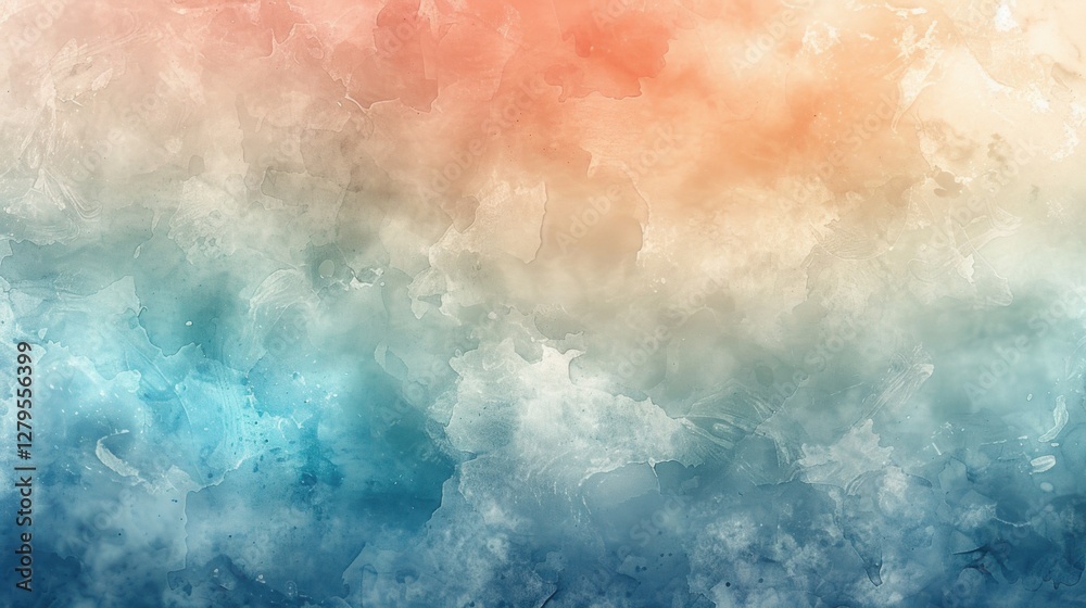 Fototapeta premium Dreamy watercolor texture with soft, pastel colors, perfect for peaceful and serene designs
