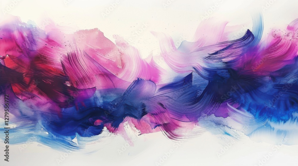Obraz premium Dreamy watercolor texture with soft, pastel colors, perfect for peaceful and serene designs