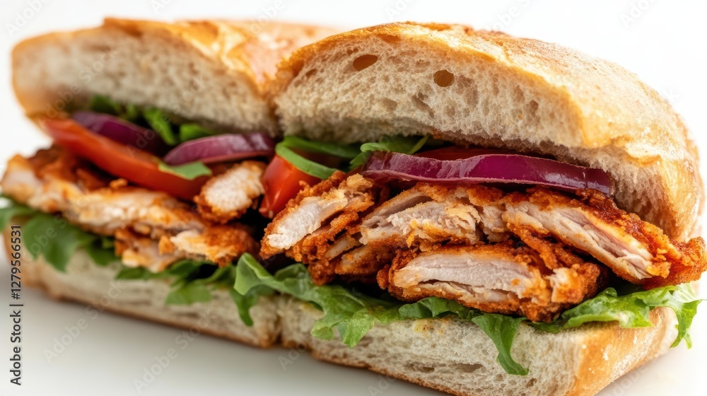 Delicious grilled chicken sandwich recipe home kitchen food photography bright background close-up culinary delight Delicious grilled chicken sandwich recipe home kitchen food photography bright background close-up culinary delight