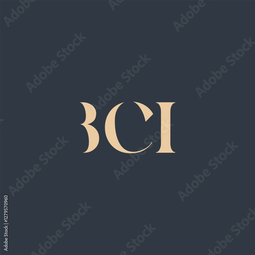 BCI abstract letter logo design. This logo is designed by three abstract letters.