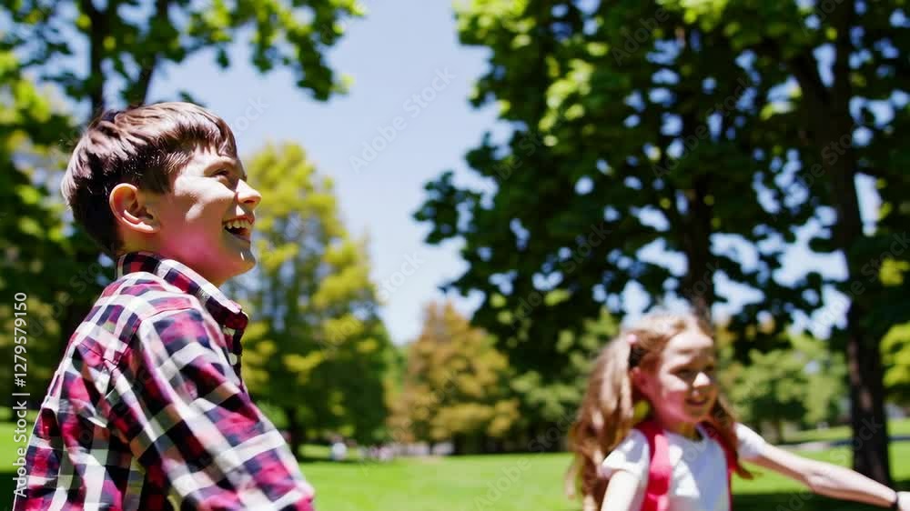 The Joyful Kids Laughing Together