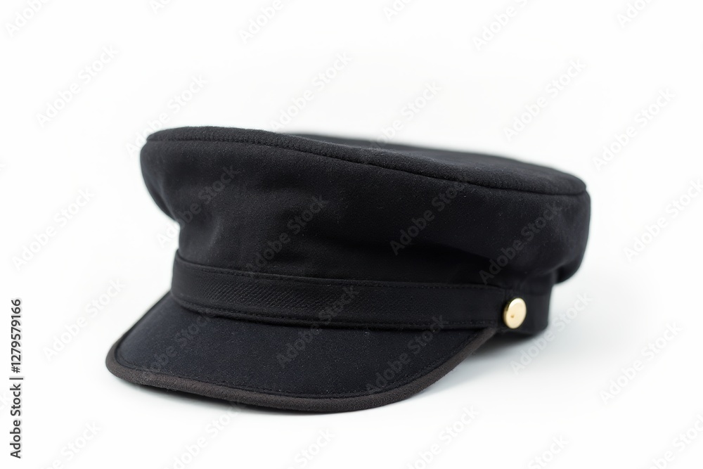 Flat Cap isolated on pure white background, studio shot