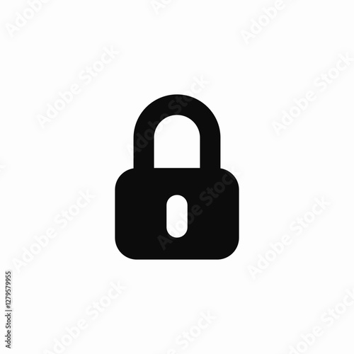 application lock icon sign vector