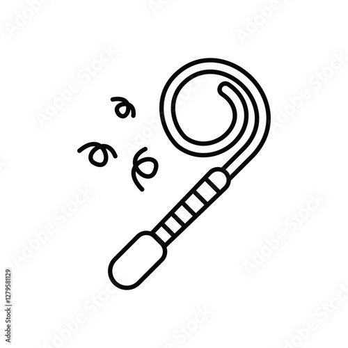 Birthday Whistle vector icon