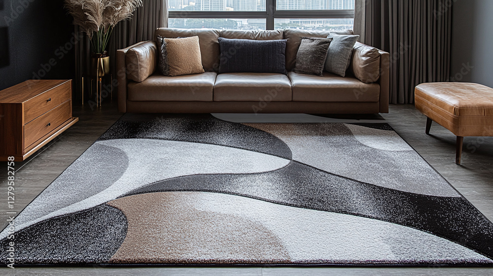 Modern abstract and simple carpet design pattern Modern abstract and simple carpet design pattern