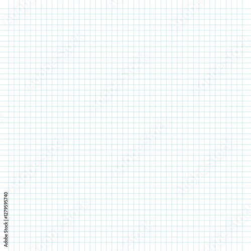 Graph paper. Printable squared grid paper with color horizontal lines. Geometric background for school, textures, notebook, diary. Realistic lined paper blank size reversal A5.