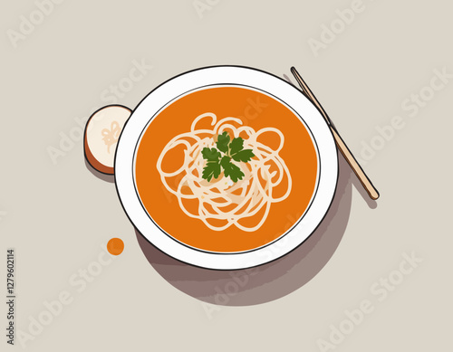 Soupe de nouilles au poulet