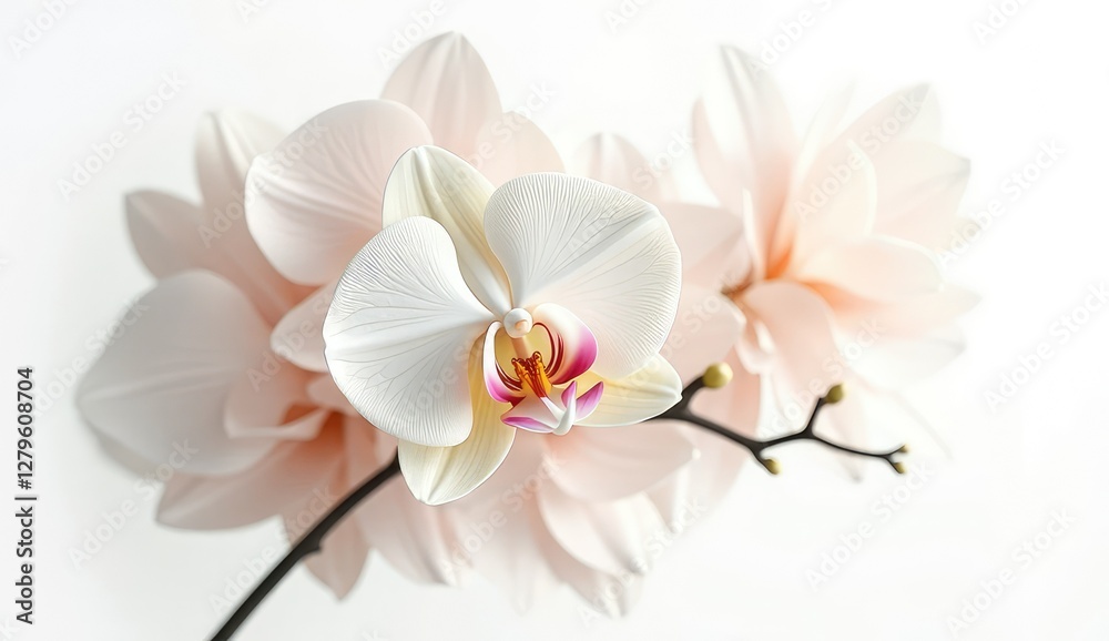 abstract white orchid theme for greeting card abstract white orchid theme for greeting card
